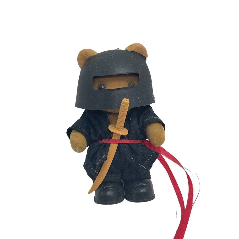 Vintage 1980s Bear It In Mind Showcase Series NINJA BEAR 3”